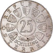 Austria 25 Schilling 40th Anniversary - Carinthian Plebescite 1960 KM# 2890 REPUBLIK ÖSTERREICH 25 SCHILLING coin obverse Austria 25 Schilling 40th Anniversary - Carinthian Plebescite 1960 KM# 2890 REPUBLIK ÖSTERREICH 25 SCHILLING coin obverse