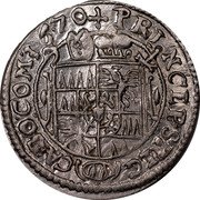 Austria 3 Kreuzer Karl II von Liechtenstein 1670 More than 150 varieties exist for this date. KM# 227.2 PRINCEP SRLC CA BO COM 1670 coin reverse Austria 3 Kreuzer Karl II von Liechtenstein 1670 More than 150 varieties exist for this date. KM# 227.2 PRINCEP SRLC CA BO COM 1670 coin reverse