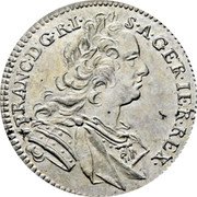 Austria 3 Kreuzer Franz I 1747 KM# 2011 FRANC D G R I S A G IER REX coin obverse Austria 3 Kreuzer Franz I 1747 KM# 2011 FRANC D G R I S A G IER REX coin obverse