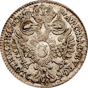 Austria 3 Kreuzer Joseph II 1780 A KM# 2058.1 ARCH A D BURG LOTH M D H coin reverse Austria 3 Kreuzer Joseph II 1780 A KM# 2058.1 ARCH A D BURG LOTH M D H coin reverse