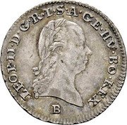 Austria 3 Kreuzer Leopold II 1791 B Varieties exist for 1791 with larger letter X after date KM# 2095 LEOP II D G R I S A GE HV BO REX coin obverse Austria 3 Kreuzer Leopold II 1791 B Varieties exist for 1791 with larger letter X after date KM# 2095 LEOP II D G R I S A GE HV BO REX coin obverse