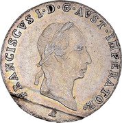 Austria 3 Kreuzer Franz I 1830 A KM# 2119 FRANCISCVS I•D•G•AVST•IMPERATOR• A coin obverse Austria 3 Kreuzer Franz I 1830 A KM# 2119 FRANCISCVS I•D•G•AVST•IMPERATOR• A coin obverse