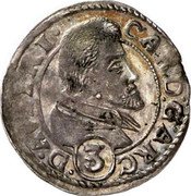 Austria 3 Kreuzer (Karl the Posthumous) KM# 5 CAR D G ARC (3) D AVSTRI coin obverse Austria 3 Kreuzer (Karl the Posthumous) KM# 5 CAR D G ARC (3) D AVSTRI coin obverse