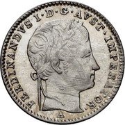 Austria 3 Kreuzer (Ferdinand I) KM# 2190 FERDINANDVS I. D.G. AVST. IMPERATOR. A coin obverse Austria 3 Kreuzer (Ferdinand I) KM# 2190 FERDINANDVS I. D.G. AVST. IMPERATOR. A coin obverse