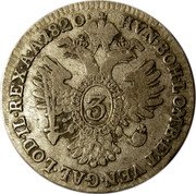 Austria 3 Kreuzer (Franz I) KM# 2118 HVN•BOH•LOMB•ET VEN•GAL•LOD•IL•REX•A•A•1820• 3 coin reverse Austria 3 Kreuzer (Franz I) KM# 2118 HVN•BOH•LOMB•ET VEN•GAL•LOD•IL•REX•A•A•1820• 3 coin reverse