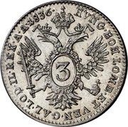 Austria 3 Kreuzer (Ferdinand I) KM# 2190 HHVNG. BOH. LOMB. ET VEN. GAL. LOD. IL. REX. A.A. coin reverse Austria 3 Kreuzer (Ferdinand I) KM# 2190 HHVNG. BOH. LOMB. ET VEN. GAL. LOD. IL. REX. A.A. coin reverse