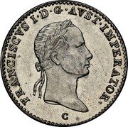 Austria 3 Kreuzer Franz I 1833 C KM# 2121 FRANCISCVS I·D·G·AVST·IMPERATOR· C coin obverse Austria 3 Kreuzer Franz I 1833 C KM# 2121 FRANCISCVS I·D·G·AVST·IMPERATOR· C coin obverse