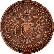 Austria 3 Kreuzer Franz Joseph I 1851 B KM# 2193 K·K·OESTERREICHISCHE SCHEIDEMÜNZE· coin obverse Austria 3 Kreuzer Franz Joseph I 1851 B KM# 2193 K·K·OESTERREICHISCHE SCHEIDEMÜNZE· coin obverse