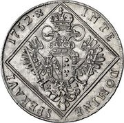 Austria 30 Kreuzer Franz I with X 1752 HA Includes Maria Theresa coins of same date and denomination; See Hall listing KM# 2033 IN TE DOMINE SPERAVI coin reverse Austria 30 Kreuzer Franz I with X 1752 HA Includes Maria Theresa coins of same date and denomination; See Hall listing KM# 2033 IN TE DOMINE SPERAVI coin reverse