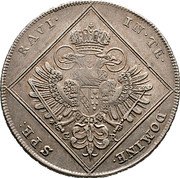 Austria 30 Kreuzer Franz I 1746 GR KM# 2031.1 IN TE DOMINE SPE RAVI G R coin reverse Austria 30 Kreuzer Franz I 1746 GR KM# 2031.1 IN TE DOMINE SPE RAVI G R coin reverse