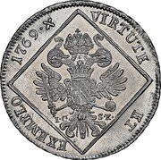 Austria 30 Kreuzer Joseph II 1769 A IC-SK KM# 2071 VIRTUTE ET EXEMPLO coin reverse Austria 30 Kreuzer Joseph II 1769 A IC-SK KM# 2071 VIRTUTE ET EXEMPLO coin reverse
