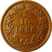 Austria 5/10 Kreuzer Franz Joseph I large eagle 1885 KM# 2184 5 10 1885 coin reverse Austria 5/10 Kreuzer Franz Joseph I large eagle 1885 KM# 2184 5 10 1885 coin reverse
