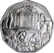 Austria 5 Euro 250 years Tiergarten Schonbrunn Zoo 2002 Special Unc KM# 3091 250 JAHRE TIERGARTEN SCHÖNBRUNN 1752-2002 coin reverse
