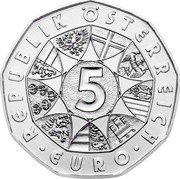 Austria 5 Euro Arctic Adventure 2014 Special Unc KM# 3231a ABENTEUER ARKTIS 2014 coin reverse Austria 5 Euro Arctic Adventure 2014 Special Unc KM# 3231a ABENTEUER ARKTIS 2014 coin reverse