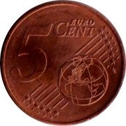 Austria 5 Euro Cent Alpine Primrose 2024 BU KM# 3084 5 EURO CENT LL coin reverse Austria 5 Euro Cent Alpine Primrose 2024 BU KM# 3084 5 EURO CENT LL coin reverse