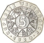 Austria 5 Euro Tyrolean Resistance Fighters 1809 2009 KM# 3177 5 EURO REPUBLIK ÖSTERREICH coin obverse Austria 5 Euro Tyrolean Resistance Fighters 1809 2009 KM# 3177 5 EURO REPUBLIK ÖSTERREICH coin obverse