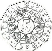 Austria 5 Euro Viennese Waltz 2013 Special Unc KM# 3216a WIENER WALZER 2013 coin reverse