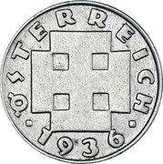 Austria 5 Groschen Cross 1936 KM# 2846 ÖSTERREICH 1938 coin obverse Austria 5 Groschen Cross 1936 KM# 2846 ÖSTERREICH 1938 coin obverse