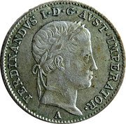 Austria 5 Kreuzer (Ferdinand I) KM# 2195 FERDINANDVS I.D.G.AVST.IMPERATOR. A coin obverse Austria 5 Kreuzer (Ferdinand I) KM# 2195 FERDINANDVS I.D.G.AVST.IMPERATOR. A coin obverse