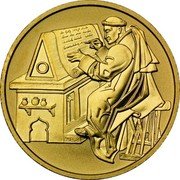 Austria 50 Euro Orden und die Welt 2002 Proof KM# 3090 2002 50 EURO BENEDICTUS SCHOLASTICA REPUBLIK ÖSTERREICH coin reverse