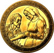 Austria 50 Euro Christian Charity 2003 Proof KM# 3102 REPUBLIK ÖSTERREICH 2003 TP 50 EURO coin obverse Austria 50 Euro Christian Charity 2003 Proof KM# 3102 REPUBLIK ÖSTERREICH 2003 TP 50 EURO coin obverse