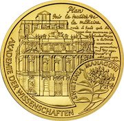 Austria 50 Euro Gerard van Swieten 2007 Proof KM# 3138 AKADEMIE DER WISSENSCHAFTEN SWIETENIA MAHAGONI coin reverse Austria 50 Euro Gerard van Swieten 2007 Proof KM# 3138 AKADEMIE DER WISSENSCHAFTEN SWIETENIA MAHAGONI coin reverse