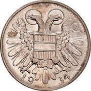 Austria 50 Groschen 1934 KM# 2850 Republic Reform Coinage 19 34 coin reverse Austria 50 Groschen 1934 KM# 2850 Republic Reform Coinage 19 34 coin reverse