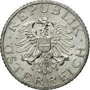 Austria 50 Groschen Imperial Eagle 1955 Proof KM# 2870 REPUBLIK ÖSTERREICH coin obverse Austria 50 Groschen Imperial Eagle 1955 Proof KM# 2870 REPUBLIK ÖSTERREICH coin obverse