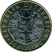 Austria 50 Schilling Sigmund Freud 2000 KM# 3066 50 SCHILLING REPUBLIK ÖSTERREICH coin obverse Austria 50 Schilling Sigmund Freud 2000 KM# 3066 50 SCHILLING REPUBLIK ÖSTERREICH coin obverse