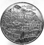 Austria 500 Schilling Schattenburg Castle 2001 KM# 3080 2001 500 SCHILLING REPUBLIK ÖSTERREICH SCHATTENBURG coin obverse