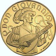 Austria 500 Schilling Mozart - Don Giovanni 1991 Proof KM# 2997 DON GIOVANNI H.WÄHNER coin reverse Austria 500 Schilling Mozart - Don Giovanni 1991 Proof KM# 2997 DON GIOVANNI H.WÄHNER coin reverse