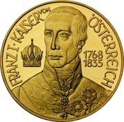 Austria 500 Schilling Congress of Vienna 1994 Proof KM# 3015 FRANZ I. KAISER VON ÖSTERREICH 1768 1835 coin reverse Austria 500 Schilling Congress of Vienna 1994 Proof KM# 3015 FRANZ I. KAISER VON ÖSTERREICH 1768 1835 coin reverse