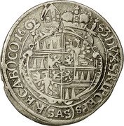 Austria 6 Kreuzer Karl II 1683 KM# 236.3 83DVX S R I PCHPS(SAS)RH CA BO CO 16 83 coin reverse Austria 6 Kreuzer Karl II 1683 KM# 236.3 83DVX S R I PCHPS(SAS)RH CA BO CO 16 83 coin reverse