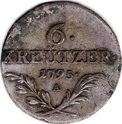 Austria 6 Kreuzer Franz II 1795 A KM# 2127 6 KREUTZER 1795 A coin reverse Austria 6 Kreuzer Franz II 1795 A KM# 2127 6 KREUTZER 1795 A coin reverse