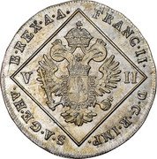 Austria 7 Kreuzer Franz II 1802 A KM# 2129 FRANC II D G R IMP S A GE HV B REX A A V II coin obverse Austria 7 Kreuzer Franz II 1802 A KM# 2129 FRANC II D G R IMP S A GE HV B REX A A V II coin obverse