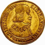 Austria 1 Ducat Sigismund Ludwig 1640 KM# 8 SIGIS LVDOVICVS COMES A DIETRICHSTAIN coin obverse Austria 1 Ducat Sigismund Ludwig 1640 KM# 8 SIGIS LVDOVICVS COMES A DIETRICHSTAIN coin obverse