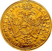 Austria Ducat Joseph I 1706 KM# 1454 ARCHIDVX AVST DVX B CO TYR coin reverse Austria Ducat Joseph I 1706 KM# 1454 ARCHIDVX AVST DVX B CO TYR coin reverse