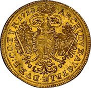 Austria Ducat Joseph I 1710 KM# 1450 ARCHIDVX AVSTRIAE DVX B CO TYR 1710 coin reverse Austria Ducat Joseph I 1710 KM# 1450 ARCHIDVX AVSTRIAE DVX B CO TYR 1710 coin reverse