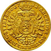 Austria Ducat Karl VI Graz 1722 KM# 1557 ARCHIDVX AVSTRIAE DVX BVRG SRYRIAE EC 1713 coin reverse Austria Ducat Karl VI Graz 1722 KM# 1557 ARCHIDVX AVSTRIAE DVX BVRG SRYRIAE EC 1713 coin reverse