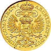 Austria Ducat Maria Theresa 1746 KM# 1744 ARCH AUST DUX BU COM TYR coin reverse Austria Ducat Maria Theresa 1746 KM# 1744 ARCH AUST DUX BU COM TYR coin reverse