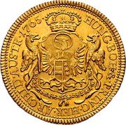 Austria Ducat Joseph II Regency 1765 A KM# 1844 HUNG BOH&PRINC HER ARCHID AUSTR coin reverse Austria Ducat Joseph II Regency 1765 A KM# 1844 HUNG BOH&PRINC HER ARCHID AUSTR coin reverse