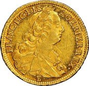 Austria Ducat Franc II 1765 WI E-CK(1770) KM# 1843 FRANC D G R I S A GER IER REX coin obverse Austria Ducat Franc II 1765 WI E-CK(1770) KM# 1843 FRANC D G R I S A GER IER REX coin obverse