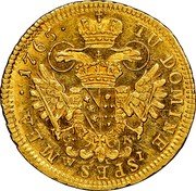 Austria Ducat Franc II 1765 WI E-CK(1770) KM# 1843 TU DOMINE SPES MEA coin reverse Austria Ducat Franc II 1765 WI E-CK(1770) KM# 1843 TU DOMINE SPES MEA coin reverse