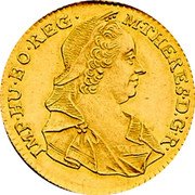 Austria Ducat Maria Theresa - eagle with arms of Styria 1769 G-K KM# 1857 M THERES D G R IMP HU BO REG coin obverse Austria Ducat Maria Theresa - eagle with arms of Styria 1769 G-K KM# 1857 M THERES D G R IMP HU BO REG coin obverse