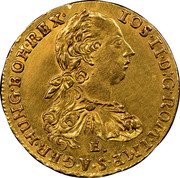 Austria Ducat Josef II 1782 E KM# 1872 IOS II D G ROM IMP S A GER HUNG E OH REX E coin obverse Austria Ducat Josef II 1782 E KM# 1872 IOS II D G ROM IMP S A GER HUNG E OH REX E coin obverse