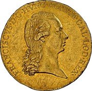 Austria Ducat 1792 A KM# 1885 Holy Roman Empire Trade Coinage FRANCISCVS D G HVNC BOHEM GAL LOD REX coin obverse Austria Ducat 1792 A KM# 1885 Holy Roman Empire Trade Coinage FRANCISCVS D G HVNC BOHEM GAL LOD REX coin obverse
