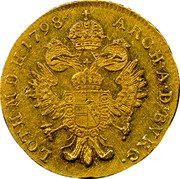 Austria Ducat Franc II 1798 G KM# 1886 ARCH A D BVRG LOTH M D H coin reverse Austria Ducat Franc II 1798 G KM# 1886 ARCH A D BVRG LOTH M D H coin reverse