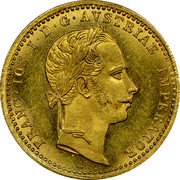 Austria Ducat Franz Joseph I 1861 A KM# 2264 FRANC·IOS·D·G·AVSTRIAE IMPERATOR A coin obverse Austria Ducat Franz Joseph I 1861 A KM# 2264 FRANC·IOS·D·G·AVSTRIAE IMPERATOR A coin obverse