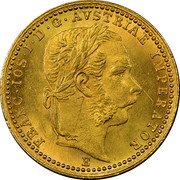 Austria Ducat Franz Joseph I 1866 E KM# 2265 FRANC OS I D G AVSTRIAE IMPERATOR B coin obverse Austria Ducat Franz Joseph I 1866 E KM# 2265 FRANC OS I D G AVSTRIAE IMPERATOR B coin obverse