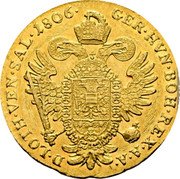 Austria Ducat (Franz II) KM# 2167 GER. HVN. BOH. REX. A. A. D. LOTH.VEN. SAL. coin reverse Austria Ducat (Franz II) KM# 2167 GER. HVN. BOH. REX. A. A. D. LOTH.VEN. SAL. coin reverse